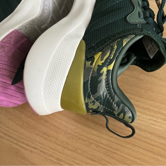 ADIDAS Women's sz 7 Sneakers Cloudfoam Comfot Puremotion Super Shadow Green - Picture 4 of 12